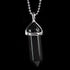 Black Agate Gemstone Pendant Necklace